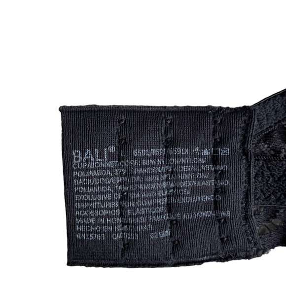 Bali Lace Desire Wireless Bra Size Large Black Lightly Lined - Picture 4 of 6